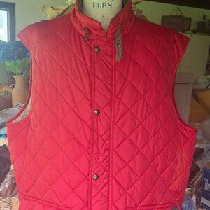 CHOICE OF: Sz 2XLT Red Polo RL OR Sz L NWT Black Erika VESTS